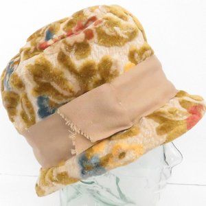 60's/70's Vintage Carol Womens Brocade Tapestry Hat-Small